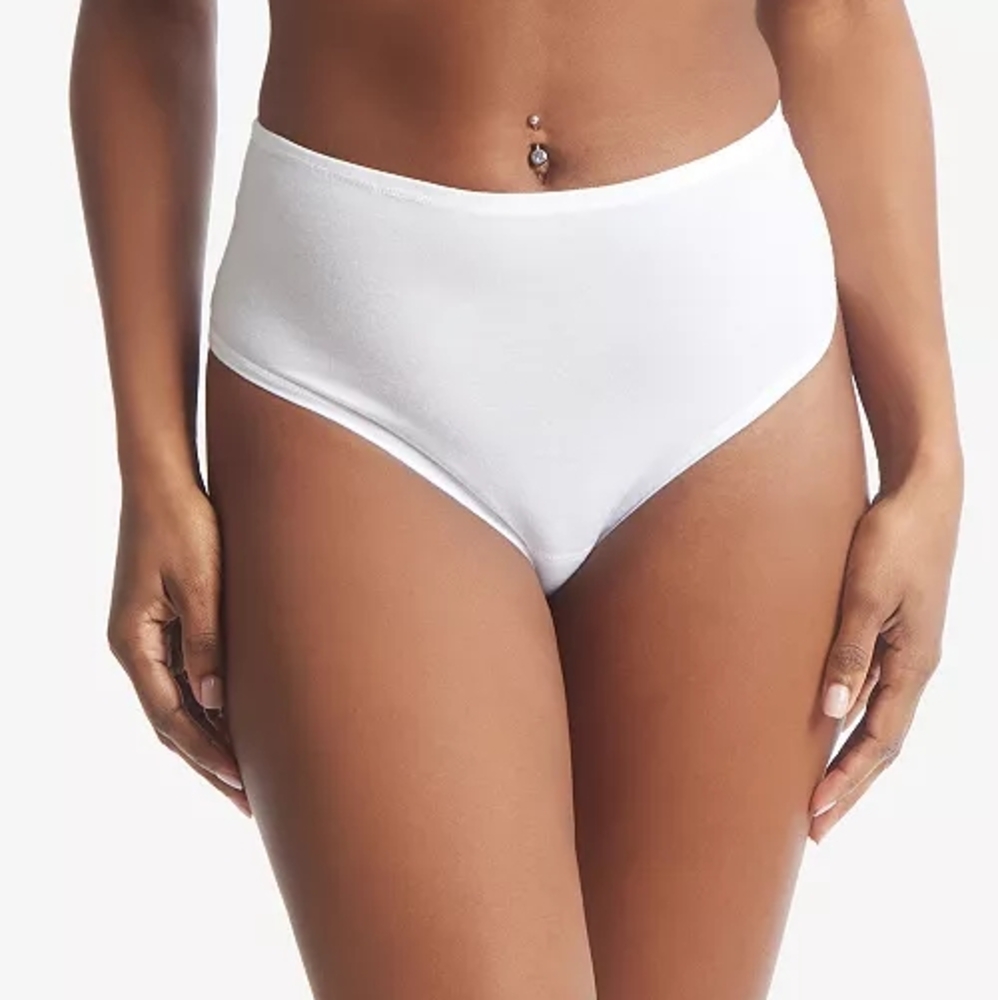 Hanky Panky Women's Playstretch Natural Rise Thong – White, Style 721924